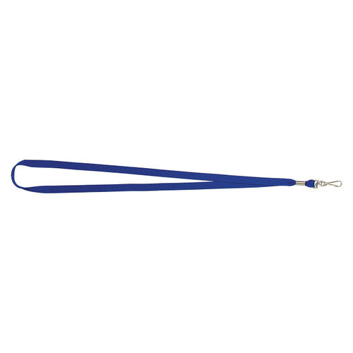 Rexel Flat Style Lanyard with Swivel Clip Blue Pack of 10