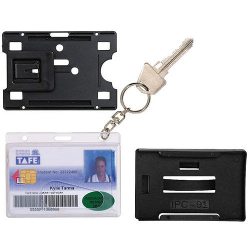 Rexel Multi Card Holder Portrait Landscape Pack of 10 Black