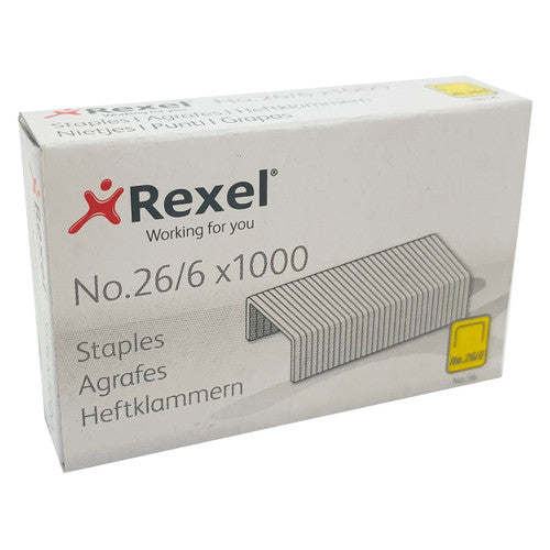 Rexel No. 56 26/6 Staples Box of 1000