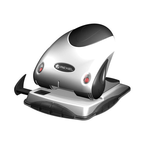 Rexel Precision P240 2 Hole Punch 40 Sheets Silver Black