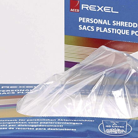 Rexel Shredder Bag Plastic AS1000 Pack of 100