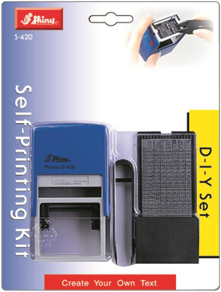 Staedtler Shiny Self-Inking D.I.Y Stamp Set 4mm 5 Lines Printing Kit on Blister Card 9S420