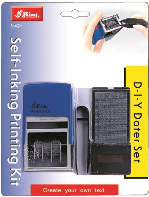 Staedtler Shiny Self-Inking DIY Stamp Set 4mm 5 Lines with Dater 9S421