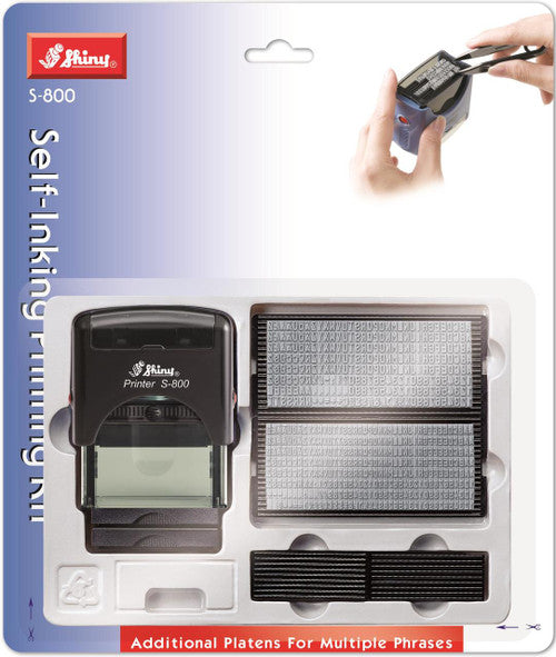 Staedtler Shiny Self-Inking DIY Stamp Set 3mm 4 Lines Printing Kit 9S800