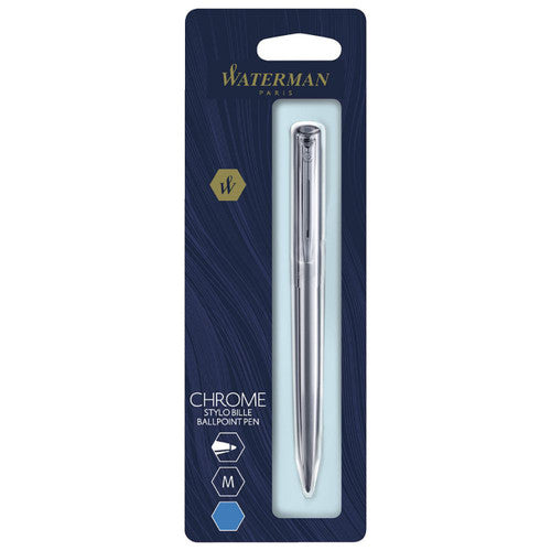 Waterman Allure Chrome Chrome Trim Ballpoint Pen in Blister Pack