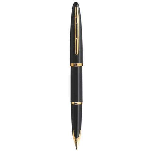 Waterman Carene Black Sea Gold Trim Fountain Pen in Box