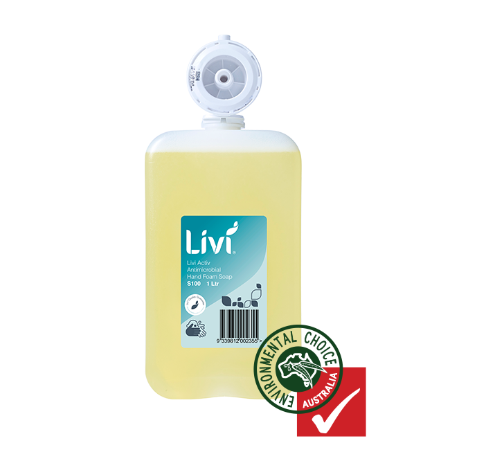 Livi S100 Activ Antimicrobial Hand Foam Soap – view 2