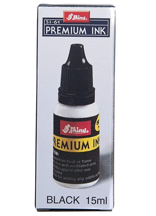 Staedtler Shiny Premium Stamp Pad Ink 15ml Black 9S1-61