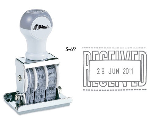Staedtler Die Plate Date Stamp with Adjustable Date Received 9S69