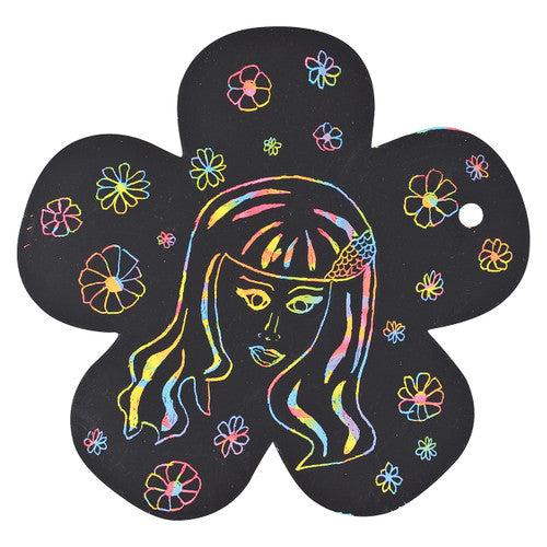 Creative School Supply Scratch Flowers Pack of 12