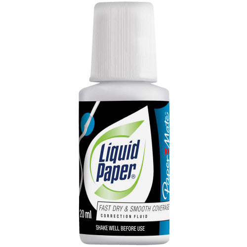 Liquid Paper Bottle Fluid 20ml with Brush Cap