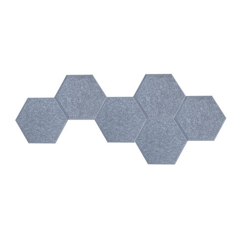 Visionchart Sana Acoustic Shapes Hexagon Moonlight Pack of 6