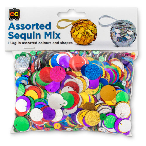 Educational Colours Assorted Sequin Mix 150g