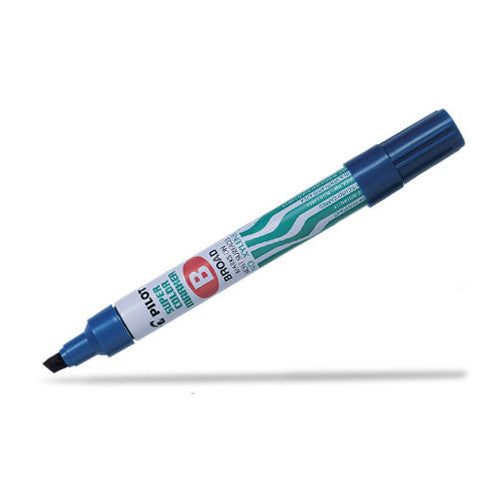 Pilot Super Colour Permanent Marker Chisel Broad Blue Box of 12