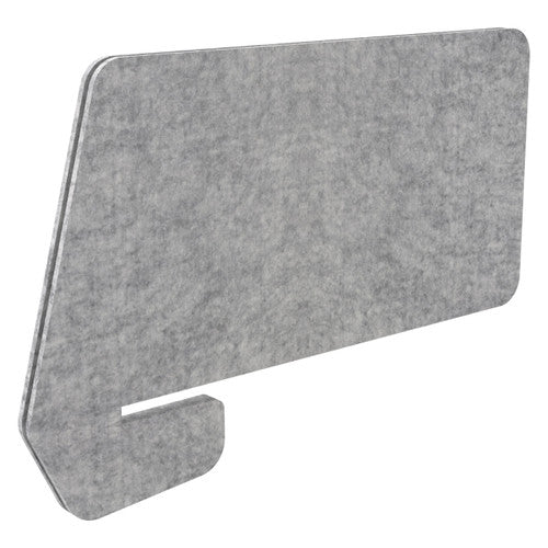 Rapidline Eco Panel Screen Desk Slide Over 820 x 27 x 400mm Marble Grey