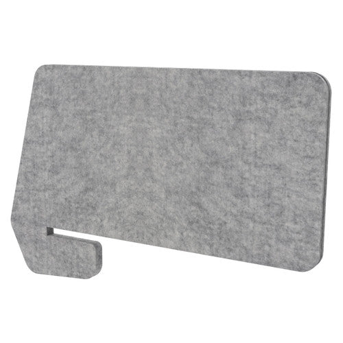 Rapidline Eco Panel Screen Desk Slide Over 820 x 27 x 400mm Marble Grey