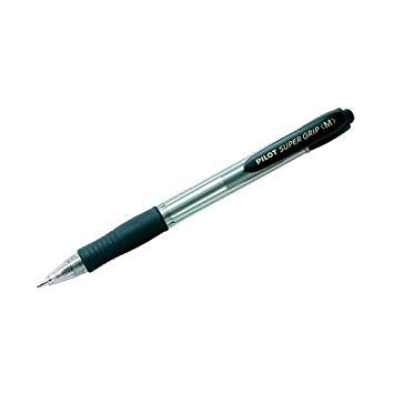 Pilot Super Grip Retractable Ballpoint Pen Medium Black Box of 12