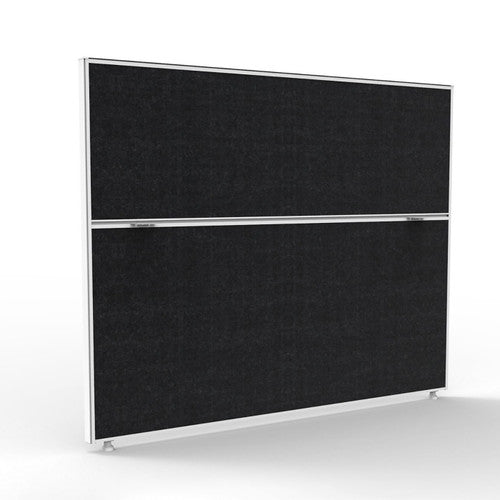 Rapidline Shush30 Plus Screen 1500 x 30 x 1200mm Black Fabric / White