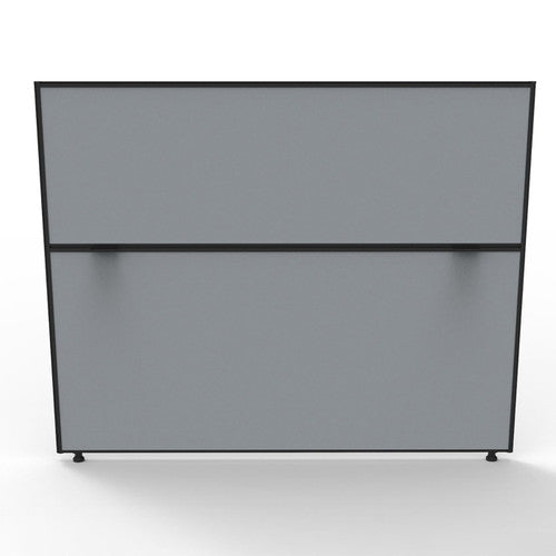 Rapidline Shush30 Plus Screen 1500 x 30 x 1200mm Grey Fabric / Black