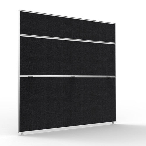 Rapidline Shush30 Plus Screen 1500 x 30 x 1500mm Black Fabric / White