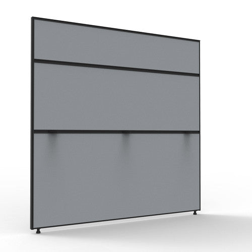 Rapidline Shush30 Plus Screen 1500 x 30 x 1500mm Grey Fabric / Black