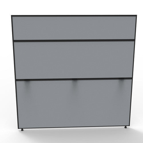Rapidline Shush30 Plus Screen 1500 x 30 x 1500mm Grey Fabric / Black