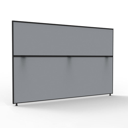 Rapidline Shush30 Plus Screen 1800 x 30 x 1200mm Grey Fabric / Black