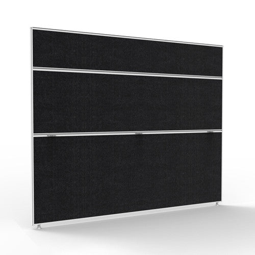 Rapidline Shush30 Plus Screen 1800 x 30 x 1500mm Black Fabric / White