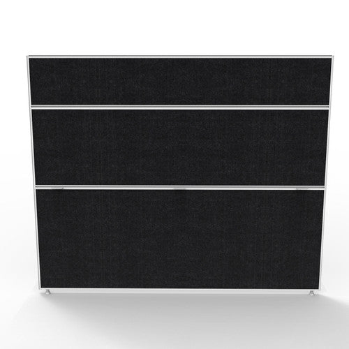 Rapidline Shush30 Plus Screen 1800 x 30 x 1500mm Black Fabric / White