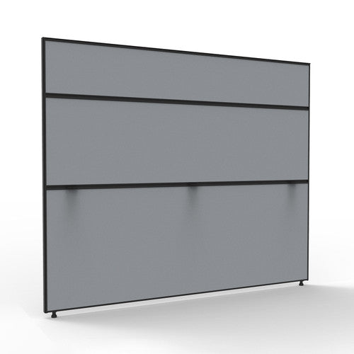 Rapidline Shush30 Plus Screen 1800 x 30 x 1500mm Grey Fabric / Black