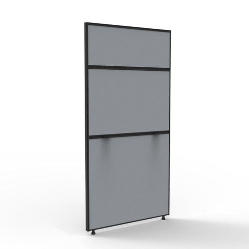 Rapidline Shush30 Plus Screen 750 x 30 x 1500mm Grey Fabric / Black