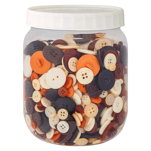 Creative School Supply Basics Buttons Natural Colours Tub of 600g