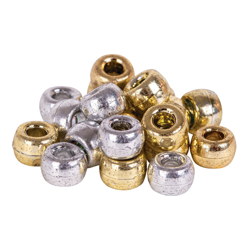 Zart Pony Beads Metallic Gold and Silver 250g-3