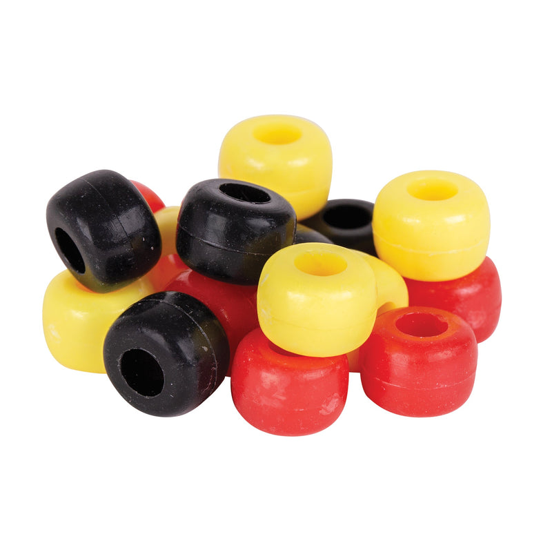 Zart Pony Beads Red Yellow and Black 250g-2