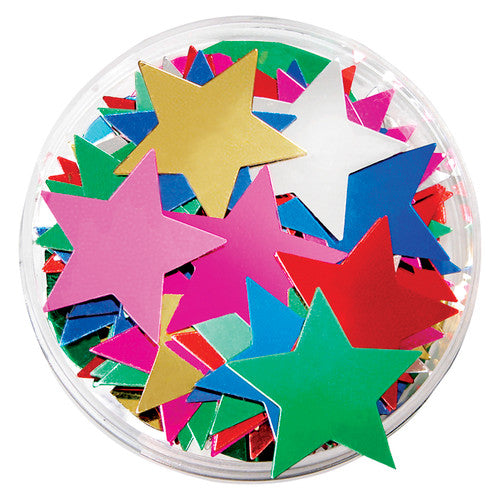Creative School Supply Jar Sequins Large Stars 50g