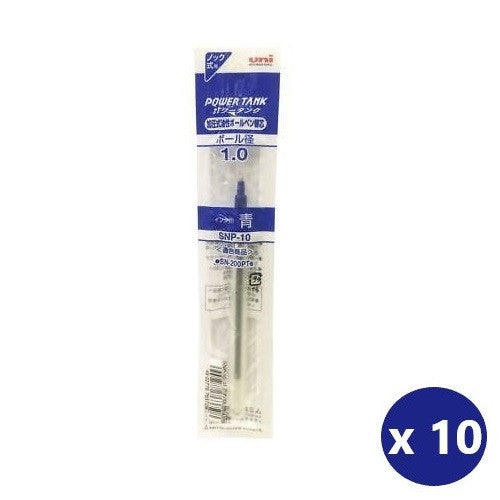 Uni Power Tank Refill 1.0mm Ballpoint Blue Box of 10