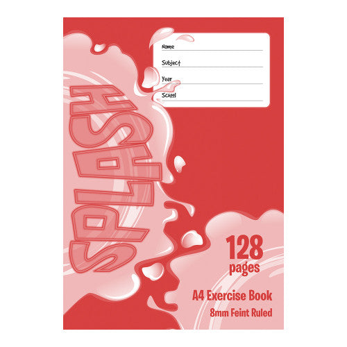 The Note Group Exercise Book 128 Page A4 8mm Ruled Pack of 10