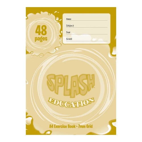 Splash A4 Grid Book 48 Page 7mm 297 x 210mm Pack of 20