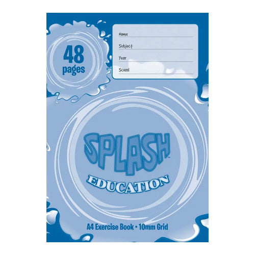 Splash A4 Grid Book 48 Page 10mm 297 x 210mm Pack of 20