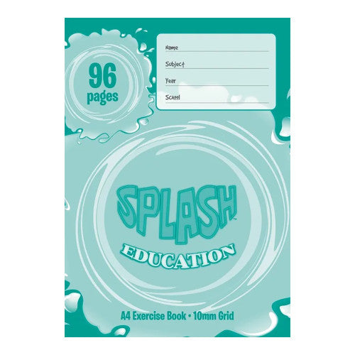 Splash A4 Grid Book 96 Page 10mm 297 x 210mm Pack of 10