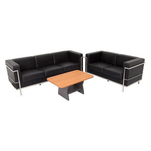 Rapidline Space Two Seater Lounge Black PU