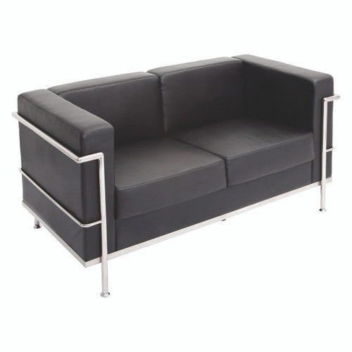 Rapidline Space Two Seater Lounge Black PU