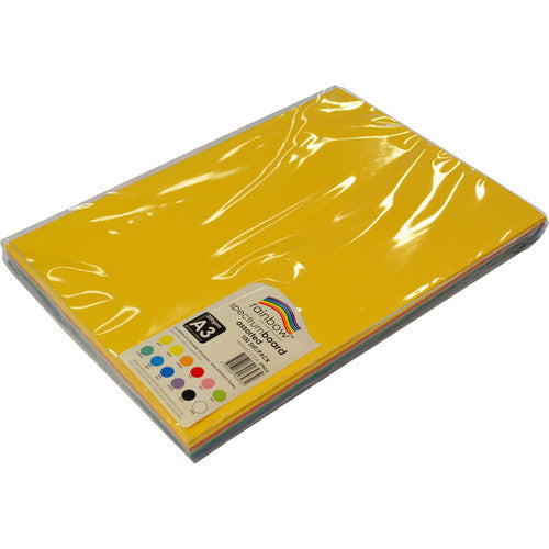 Rainbow Spectrum Board A3 220gsm Assorted Pack of 100