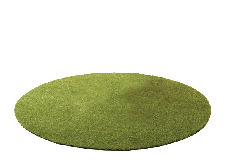 Grass Carpet Circle 200cm Plastic with Semi Non Slip Back-1