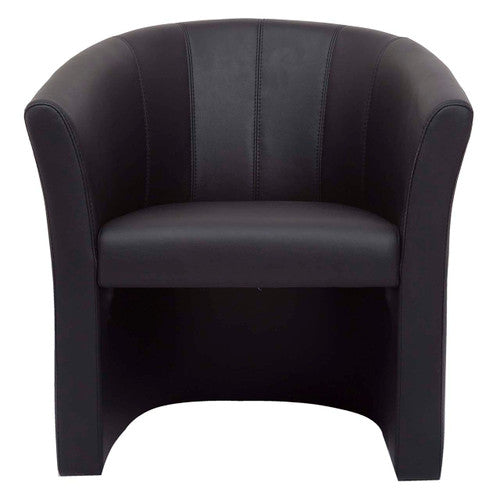 Rapidline Space Single Seater Executive Tub Chair Black PU