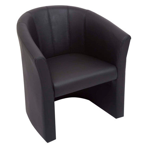 Rapidline Space Single Seater Executive Tub Chair Black PU