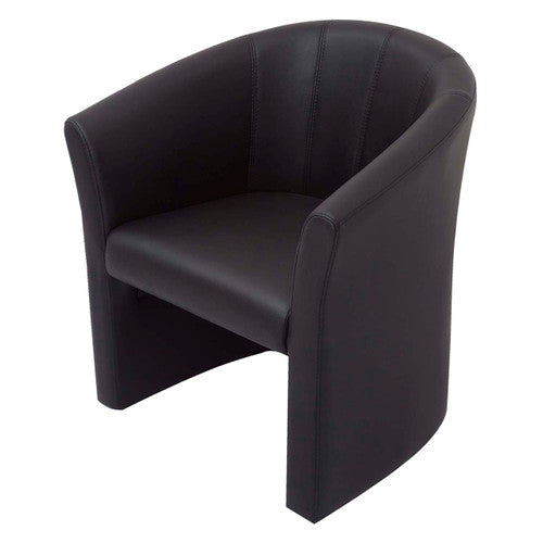 Rapidline Space Single Seater Executive Tub Chair Black PU