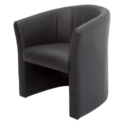Rapidline Space Single Seater Executive Tub Chair Black PU