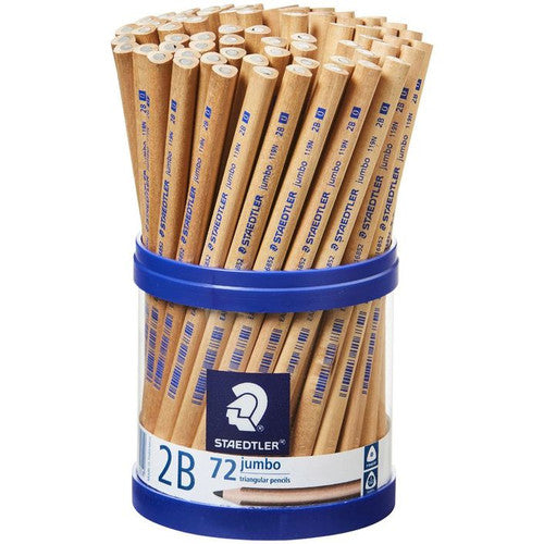 Staedtler Natural Jumbo Triangular Pencil 2B Cup of 72 119N2BKP72
