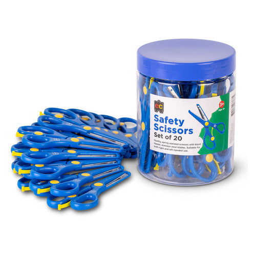 Educational Colours Spring Assisted Specialty Safety Scissors 135mm Jar of 20